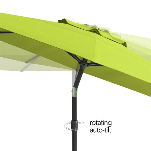 CorLiving Contemporary 10 ft. Deluxe Tilting Patio Umbrella - Lime Green