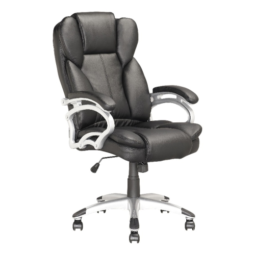 Corliving Workspace Leatherette Manager & Executive Chair - Black