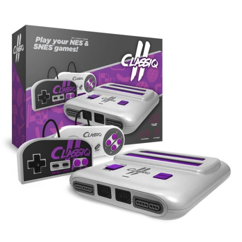 OLD SKOOL  Classiq 2 Av Version & Purple Nes & Snes System [] In Grey