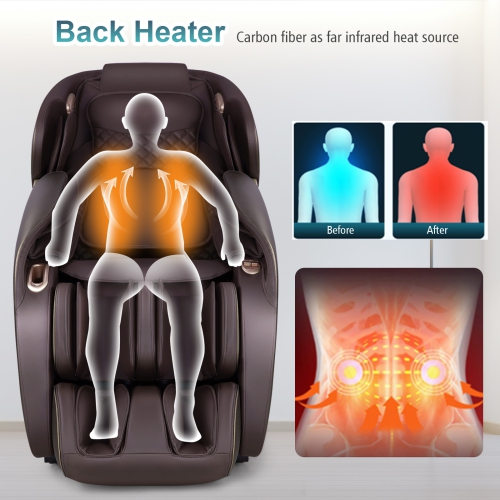 Relaxe Zero Gravity Shiatsu Massage Chair with Heating