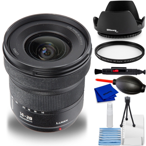 PANASONIC  Lumix 14-28MM F/4-5.6 Macro Lens (Leica L) - 7PC Accessory Bundle