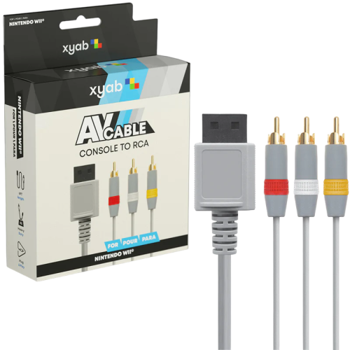 XYAB Composite AV Audio Video Cable for Nintendo Wii & Wii U