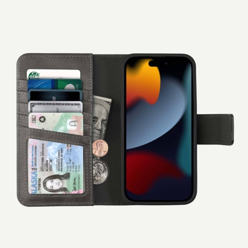 CASECO  Iphone 15 Plus Wallet Case With Magsafe - 5Th Ave In Black