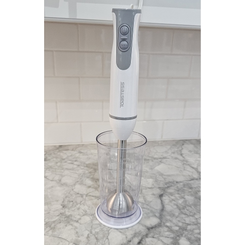 Toastess - Hand Blender and Chopper Combo, 2 Speeds, 260 Watts, White