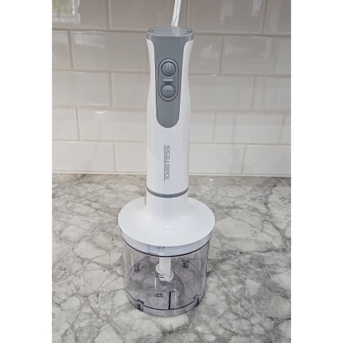 Toastess - Hand Blender and Chopper Combo, 2 Speeds, 260 Watts, White