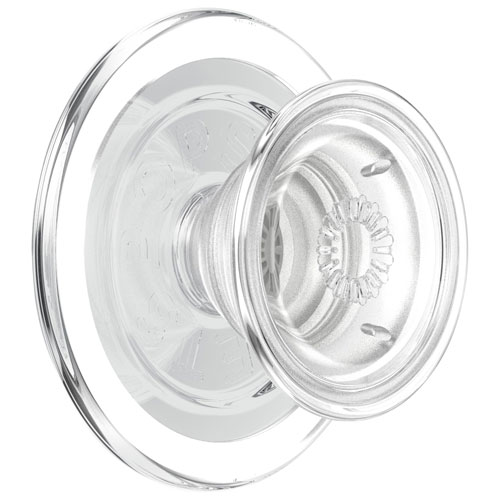 PopGrip For MagSafe Round with Adapter Ring - Clear