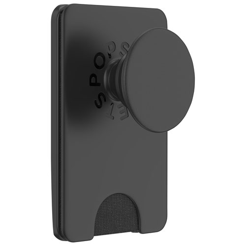 Portefeuille à prise extensible et support universel MagSafe PopWallet+ de PopSockets - Noir