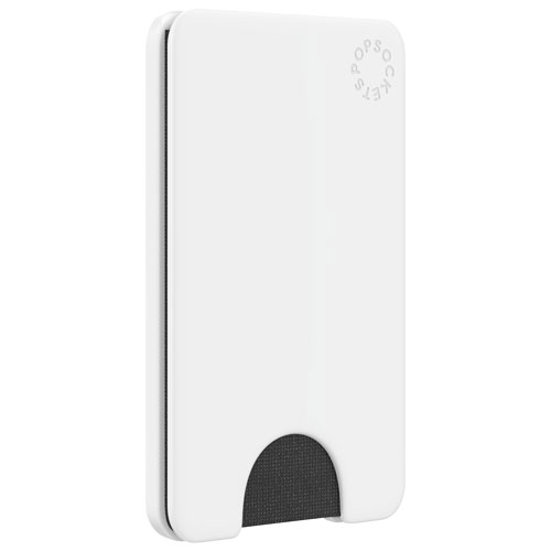 Portefeuille de téléphone MagSafe PopWallet de PopSockets - Blanc