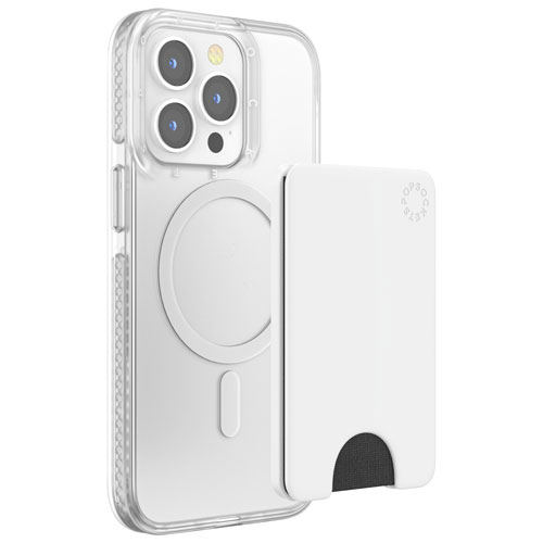 PopSockets PopWallet MagSafe Phone Wallet - White