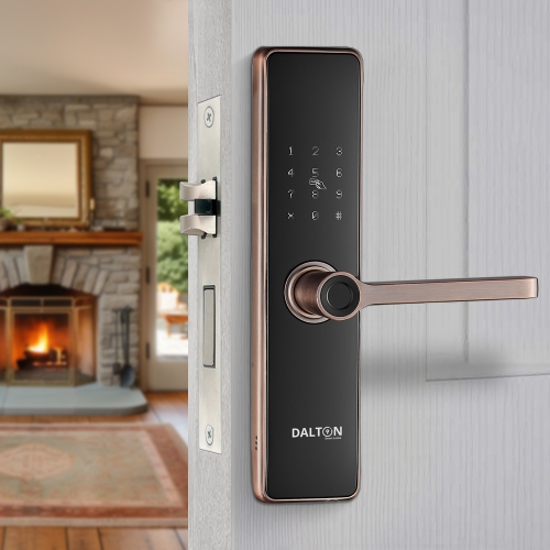 DALTON SMART LOCKS Smart Lock Bluetooth Keypad Deadbolt Google Home Alexa Copper Finish