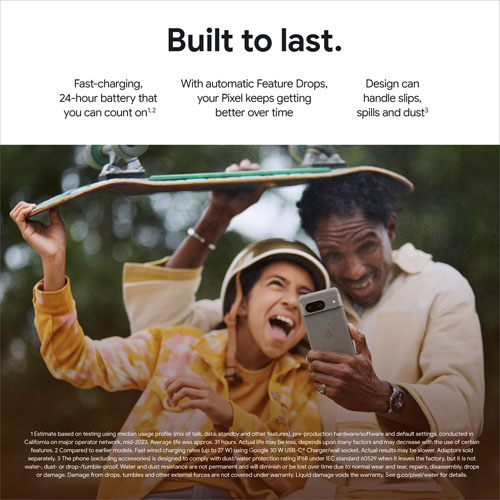 Freedom Mobile Google Pixel 8 256GB - Obsidian - Monthly Tab Plan