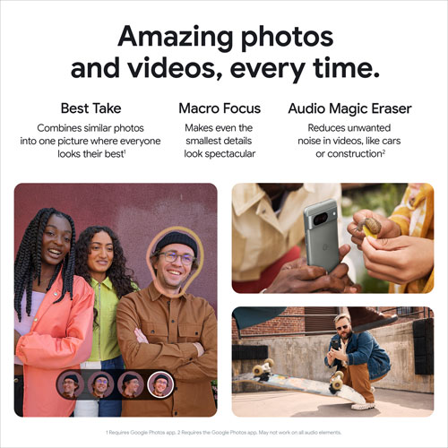 Freedom Mobile Google Pixel 8 256GB - Hazel - Monthly Tab Plan