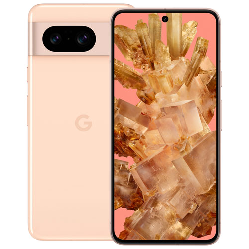 Pixel 8 de 256 Go de Google avec TELUS - Rose - Financement mensuel