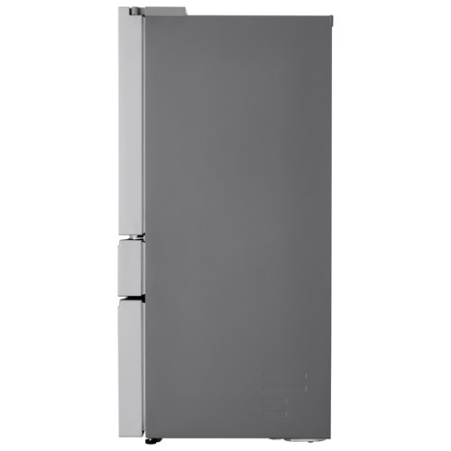 Réfrigérateur à deux portes de 29,6 pi³ et 36 po avec distributeur d'eau et de glaçons de LG - Inox résistant aux taches