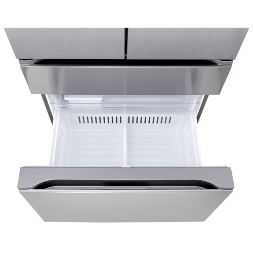 Réfrigérateur à deux portes de 29,6 pi³ et 36 po avec distributeur d'eau et de glaçons de LG - Inox résistant aux taches