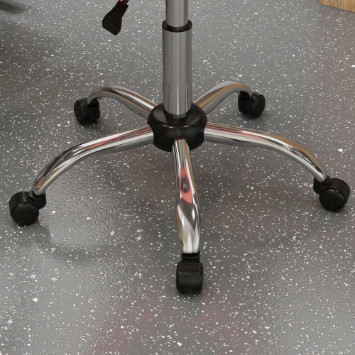 HOMCOM Saddle Stool, Height Adjustable Rolling Salon Chair with PU Leather for Massage, Spa, Clinic, Beauty and Tattoo, Pink