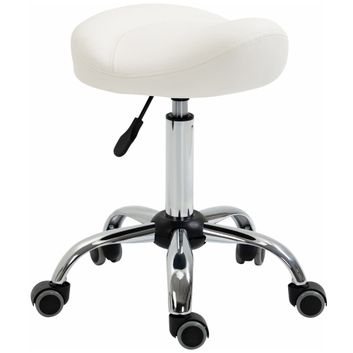 KLASIKA Drafting Chair Rolling Swivel Salon Stool with Back Support Fo –  FURNGO
