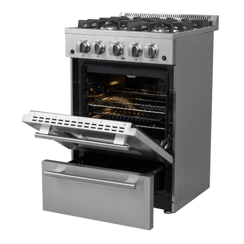 Forno Breno 24-inch Freestanding Gas Range with plug