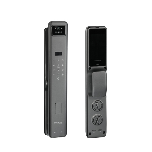 DALTON SMART LOCKS Smart Lock Fingerprint Wi-Fi Deadbolt Camera 3D Face and Finger Vein Recognition Gray Google & Alexa