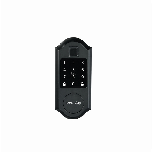 DALTON SMART LOCKS Smart Lock Home Lock Fingerprint Bluetooth Deadbolt 1 3/8 -2 inches Doors Black