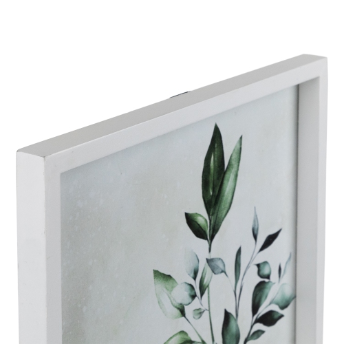 Greenery with Vase Wooden Framed Wall Art - 15.5" x 12"