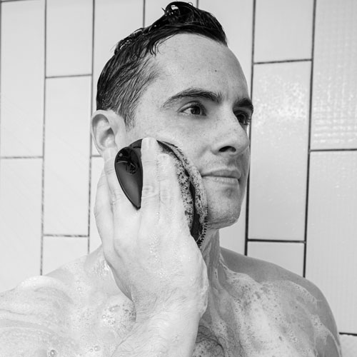 Black Wolf Sonic Scrubber Pro Vibrating Face & Body Brush - Black