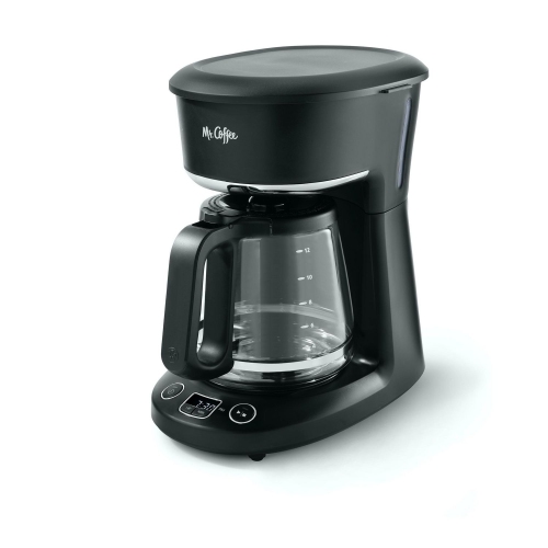 Mr. Coffee - Programmable Coffee Maker, 12 Cup Capacity, Late Brew Function, Black
