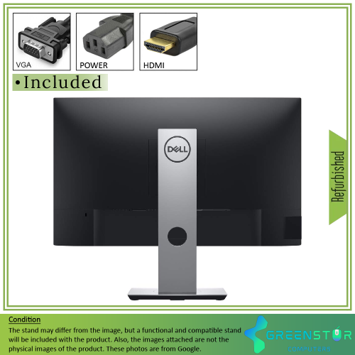 Refurbished(Good) - Dell P2419H 24" Widescreen 1920x1080 FHD Ultrathin Bezel LED-backlight LCD IPS Monitor