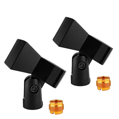 5 Core Microphone Clip Holder Spring Loaded Universal Adjustable Mic