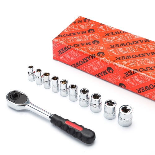 MAXPOWER 11-Piece Metric 1/4-inch Socket Wrench Set