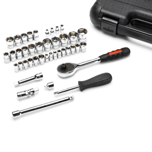MAXPOWER 42-Piece 1/4" & 3/8" Dr. Socket Wrench Set