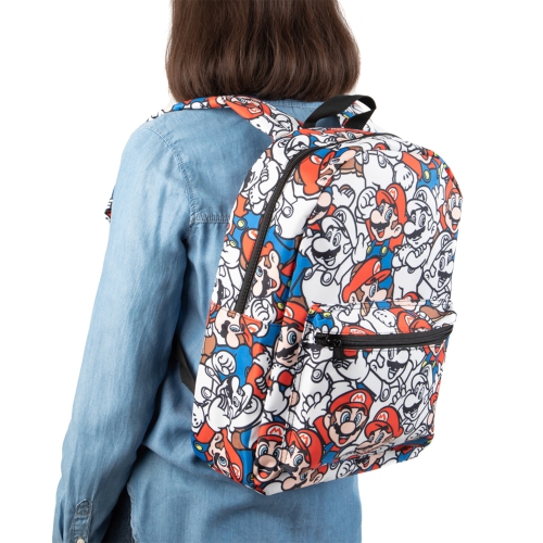 Super Mario Bros. Mario Colour Pop Collage 16" Backpack