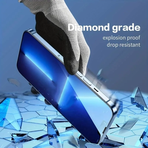 iPhone – Protecteur d’écran en verre trempé 15 plus 6,7 avec protecteur d’objectif pour appareil photo, anti-égratignures, compatible avec les étuis,