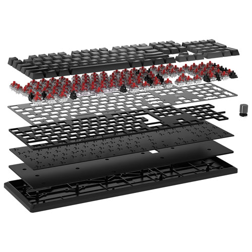 Clavier de jeu mécanique rétroéclairé à touches mécaniques linéaires Red K70 CORE de Corsair - Gris - Exclusivité Best Buy