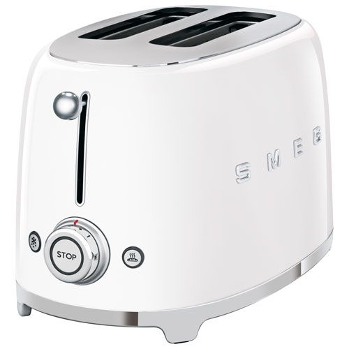 Smeg 50's Style Retro Toaster - 2-Slice - White