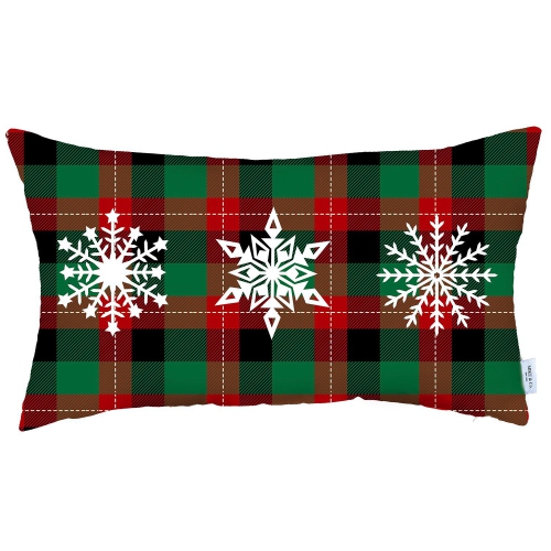 Mike&Co. New York Christmas Snowflakes Throw Pillow Covers