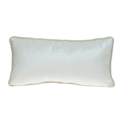 Reversible Ivory and Pink Lumbar Velvet Throw Pillow Best Buy Canada