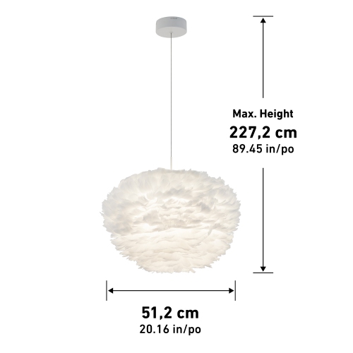 Lampe suspendue moderne Artika Plume