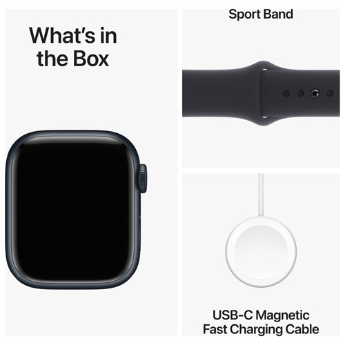 Rogers Apple Watch Series 9 41mm Midnight Aluminium Case w/Midnight Sport Band - S/ M - Monthly Financing