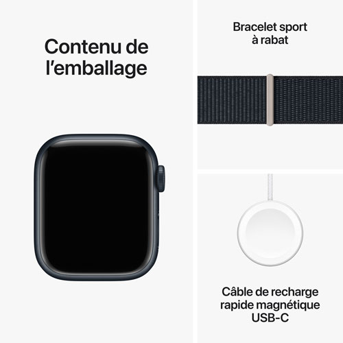 Bell Apple Watch Series 9 41mm Midnight Aluminum Case w/Midnight Sport Loop - S - Monthly Financing