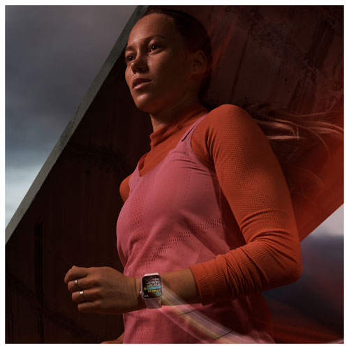 TELUS Apple Watch Series 9 (GPS + Cellular) 45mm Graphite Stainless Steel Case w/ Midnight Sport Band - M/L - Monthly Financing
