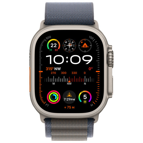 Virgin Plus Apple Watch Ultra 2 49mm Titanium Case w/Blue Alpine Loop - M - Monthly Financing