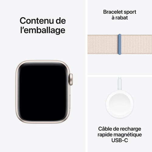 Rogers Apple Watch SE 40mm Starlight Aluminum Case w/Starlight Sport Band - Monthly Financing