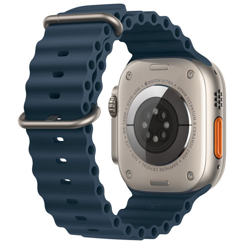 Virgin Plus Apple Watch Ultra 2 (GPS + Cellular) 49mm Titanium Case w/Blue Ocean Band - Monthly Financing