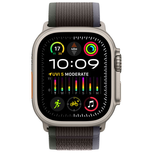 Virgin Plus Apple Watch Ultra 2 49mm Titanium Case w/Blue Black Trail Loop - M/L - Monthly Financing