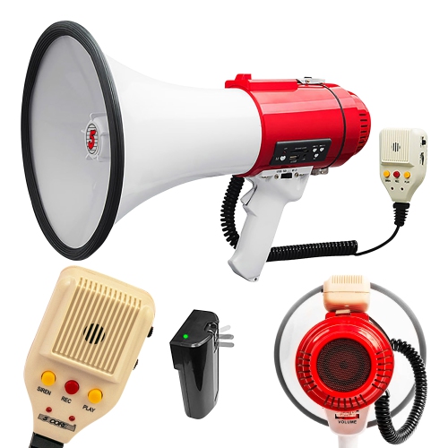 Mégaphone amplificateur de voix pour urgences
