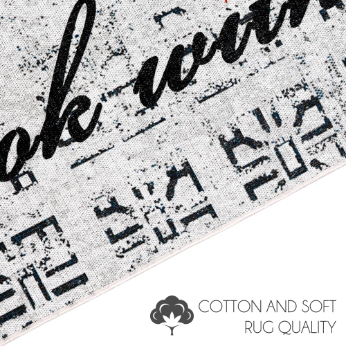 Tapis de cuisine lavable non Skid de SussexHome - Gris/Noir/Rouge - 20 x x59 po