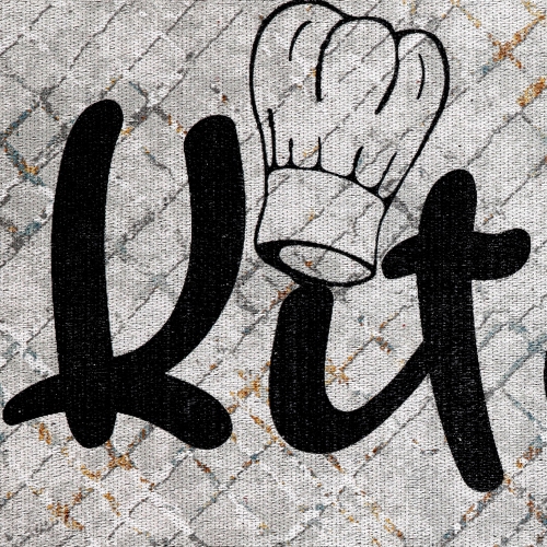 Tapis de cuisine lavable non Skid de SussexHome - Gris et noir - 20 x x59 po