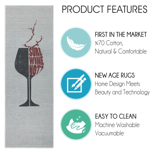 Tapis de cuisine lavable non Skid de SussexHome - BAR-BIÈRE-20 x x59 po