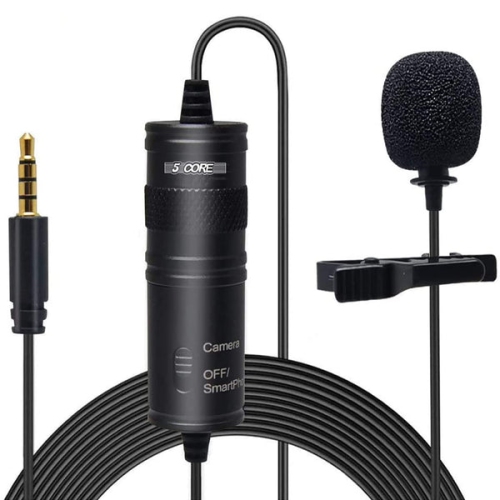 5 core Professional Grade Lavalier Clip On Microphone Premium Lav